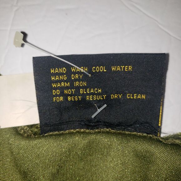 HAPPY LEGS Olive Green Short Sleeve Velour BodySuit Womens Size Small NEW - Picture 5 of 7